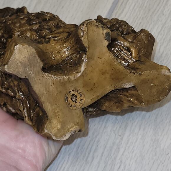 Vintage Perched Pair Of Owl Figurines Retro Mom And Baby 7" Porcelain/Ceramic - Picture 5 of 8